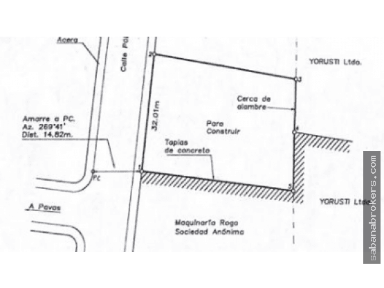 Terreno en Pavas
